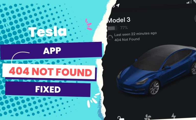 Tesla App 404 Not Found