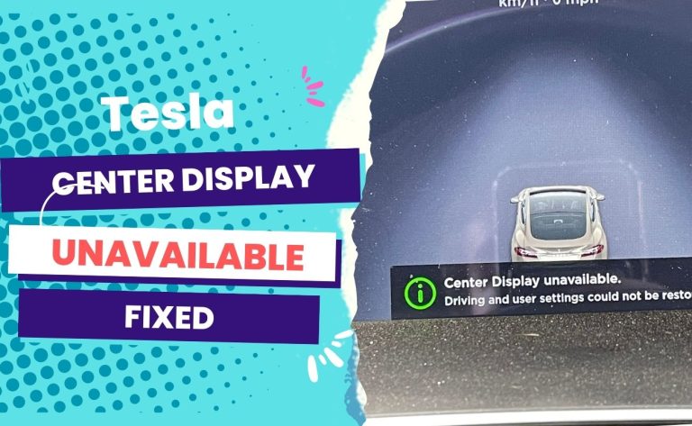 Tesla Center Display Unavailable