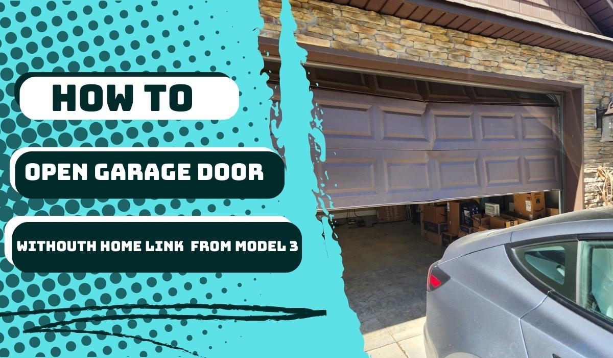 How To Open Garage Door From Tesla Model 3 Without HomeLink - EV Motors ...