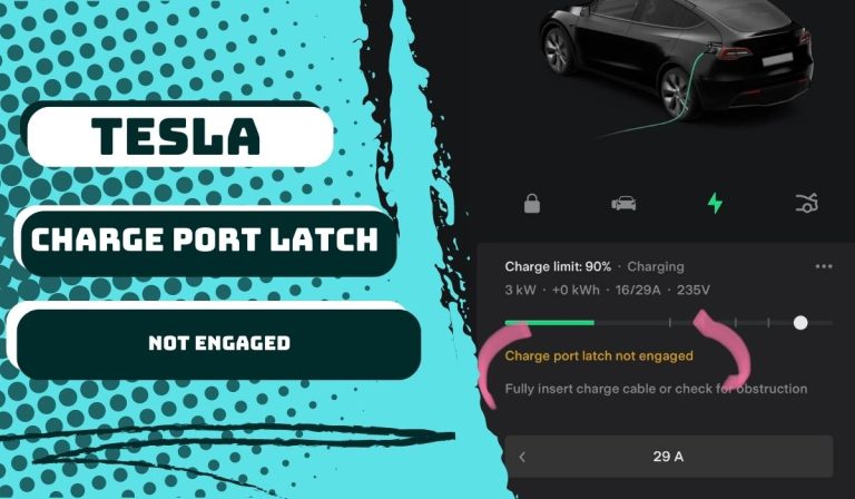 Tesla Charge Port Latch Not Engaged