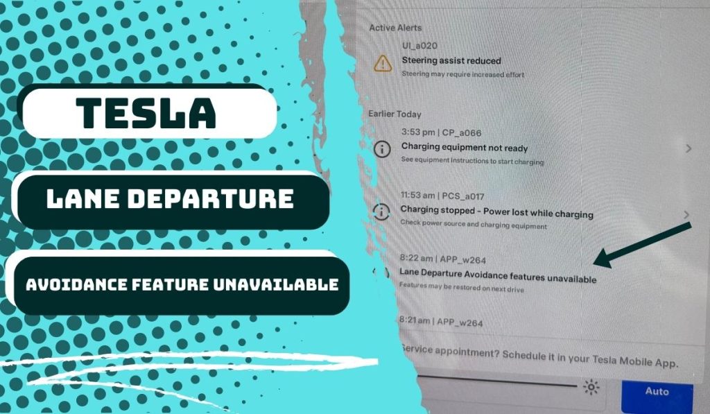 Tesla Lane Departure Avoidance Features Unavailable: Fixed